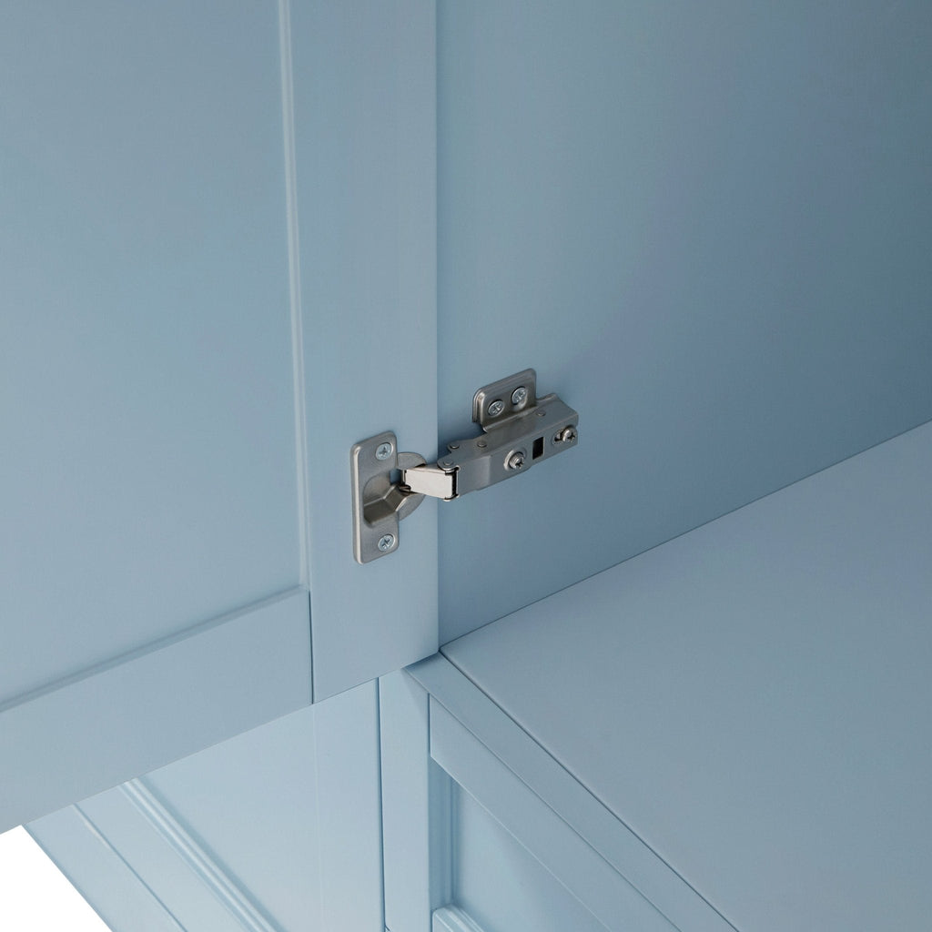 Ruby 3 Door Wardrobe with Drawers - Sky Blue