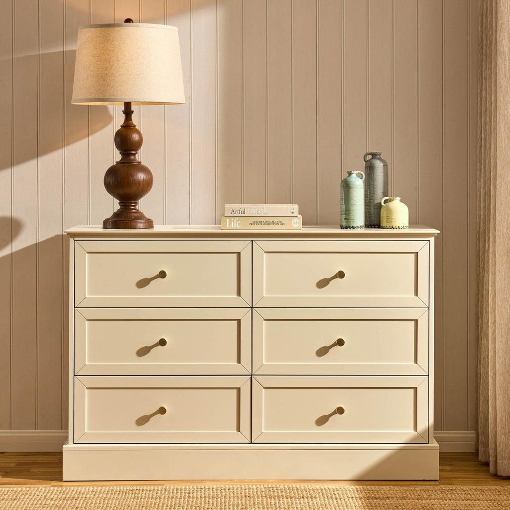 Ruby 6 Drawer Chest - Cream