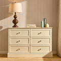Ruby 6 Drawer Chest - Cream