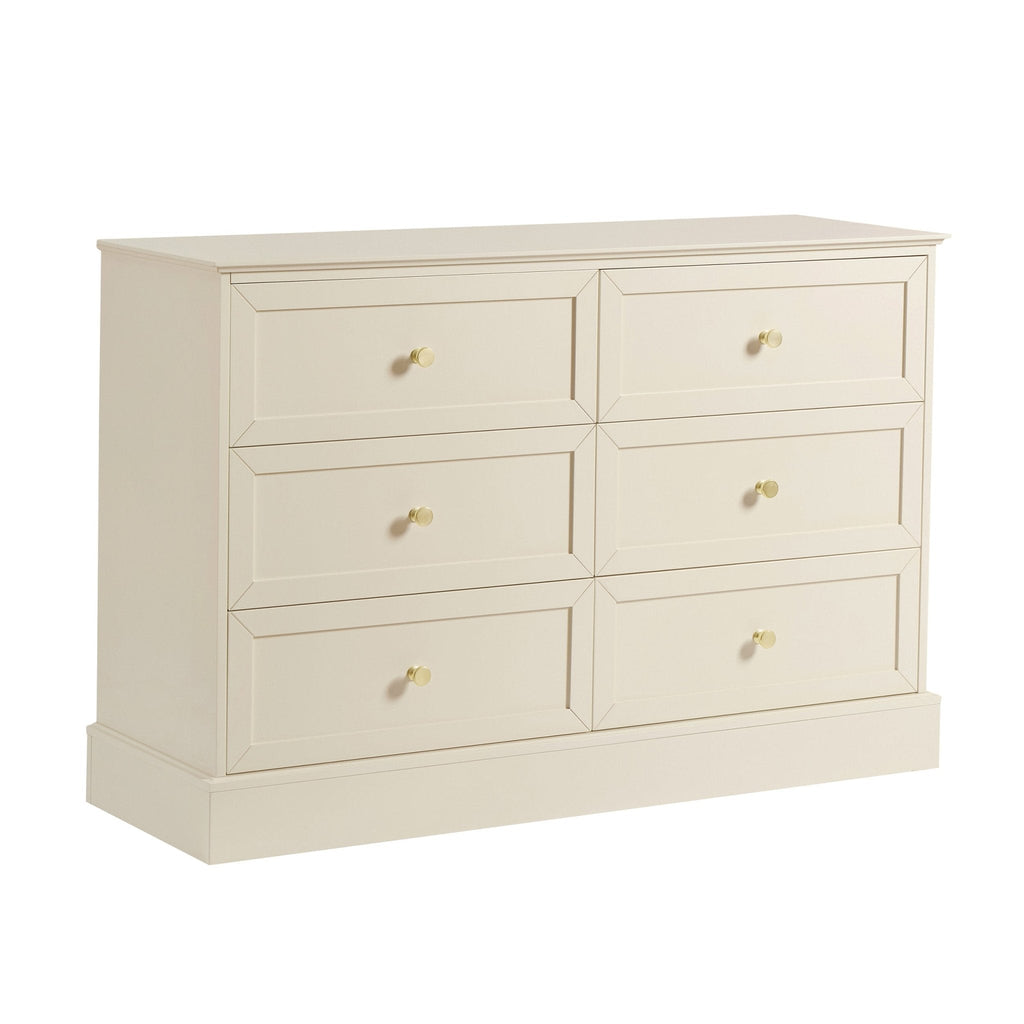 Ruby 6 Drawer Chest - Cream