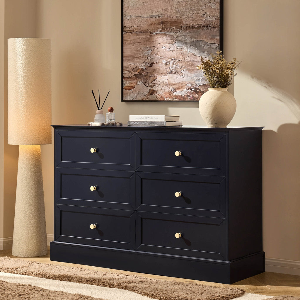 Ruby 6 Drawer Chest - Midnight