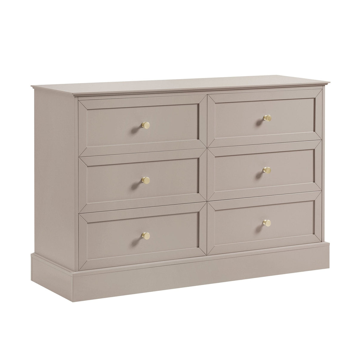 Ruby 6 Drawer Chest - Taupe