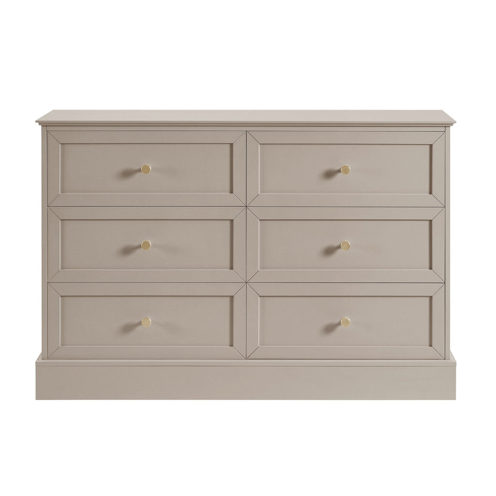 Ruby 6 Drawer Chest - Taupe