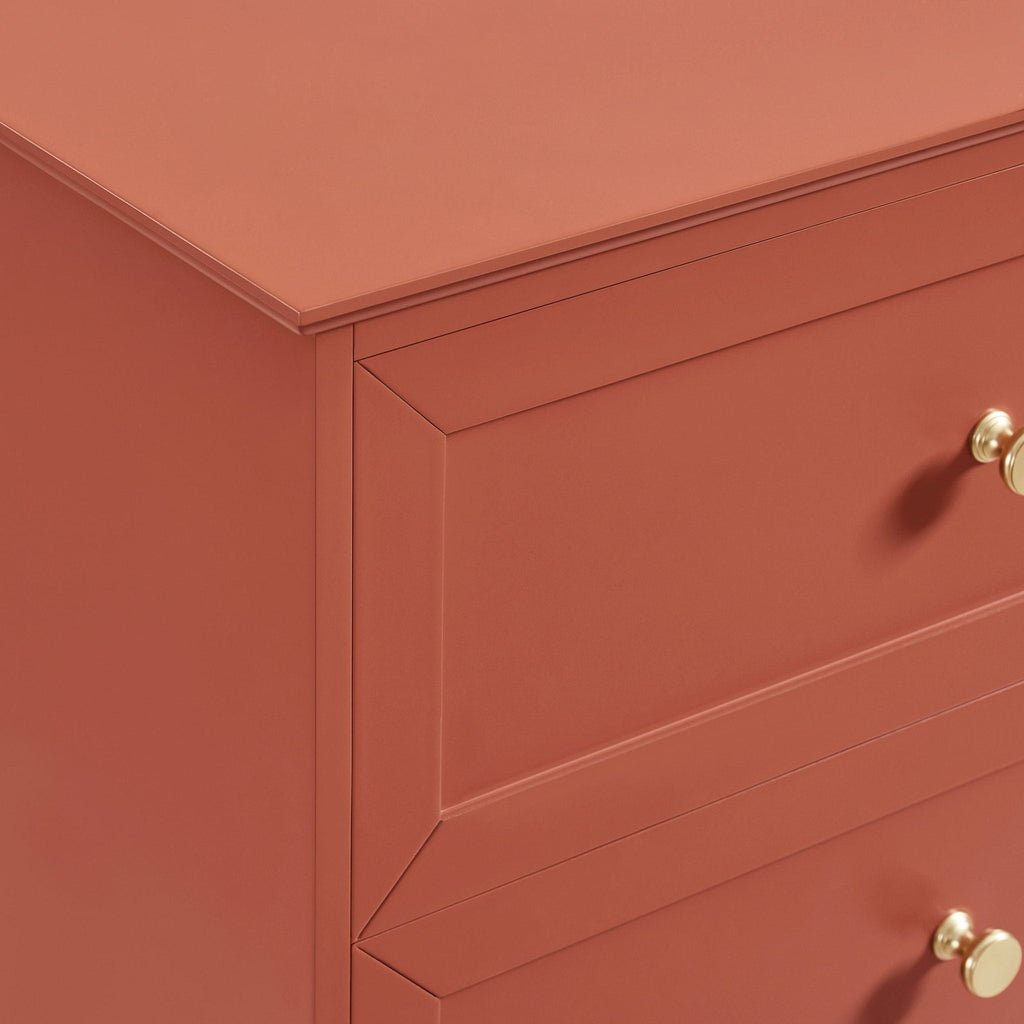 Ruby 6 Drawer Chest - Terracotta