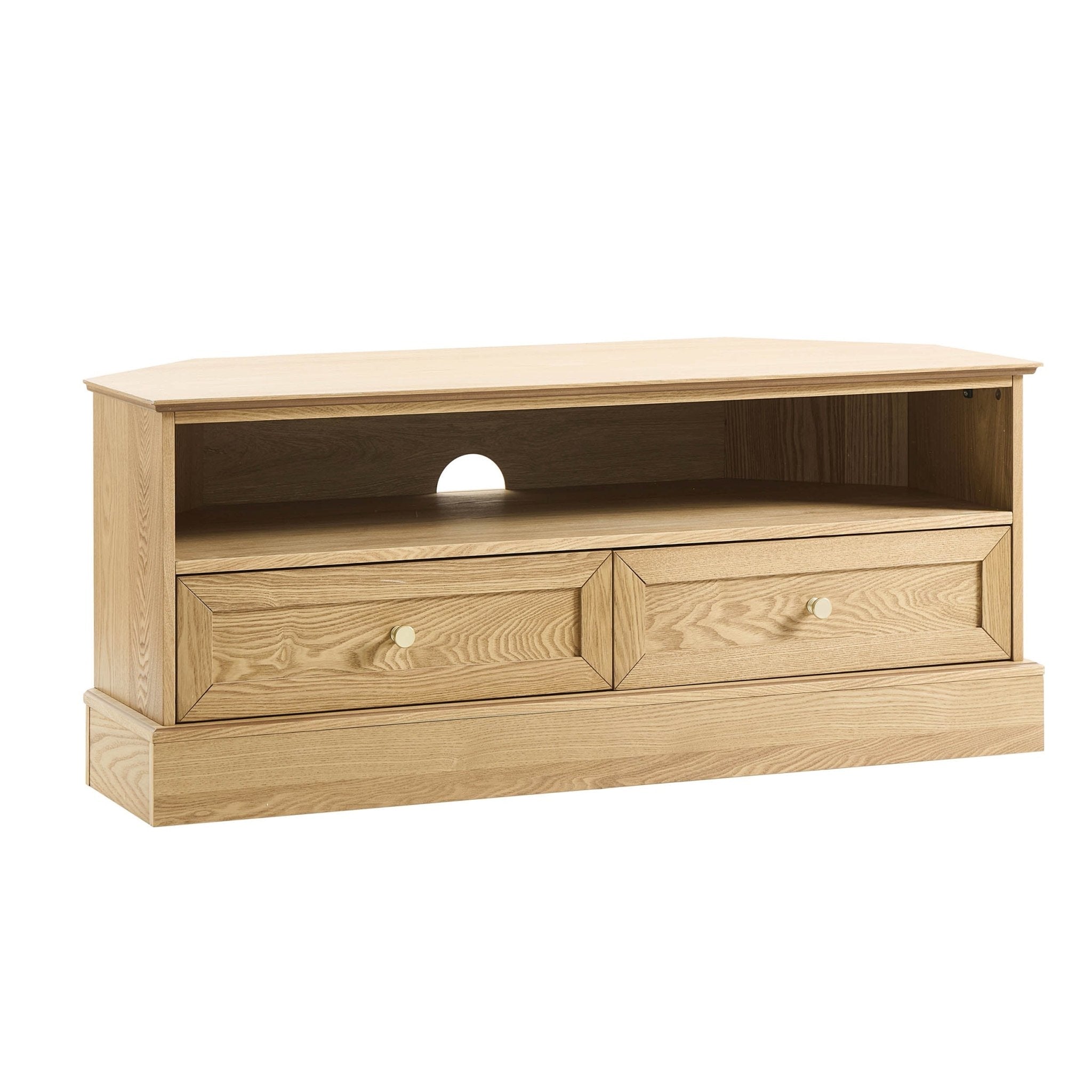Ruby Corner TV Unit for TVs up to 55"- Light Wood