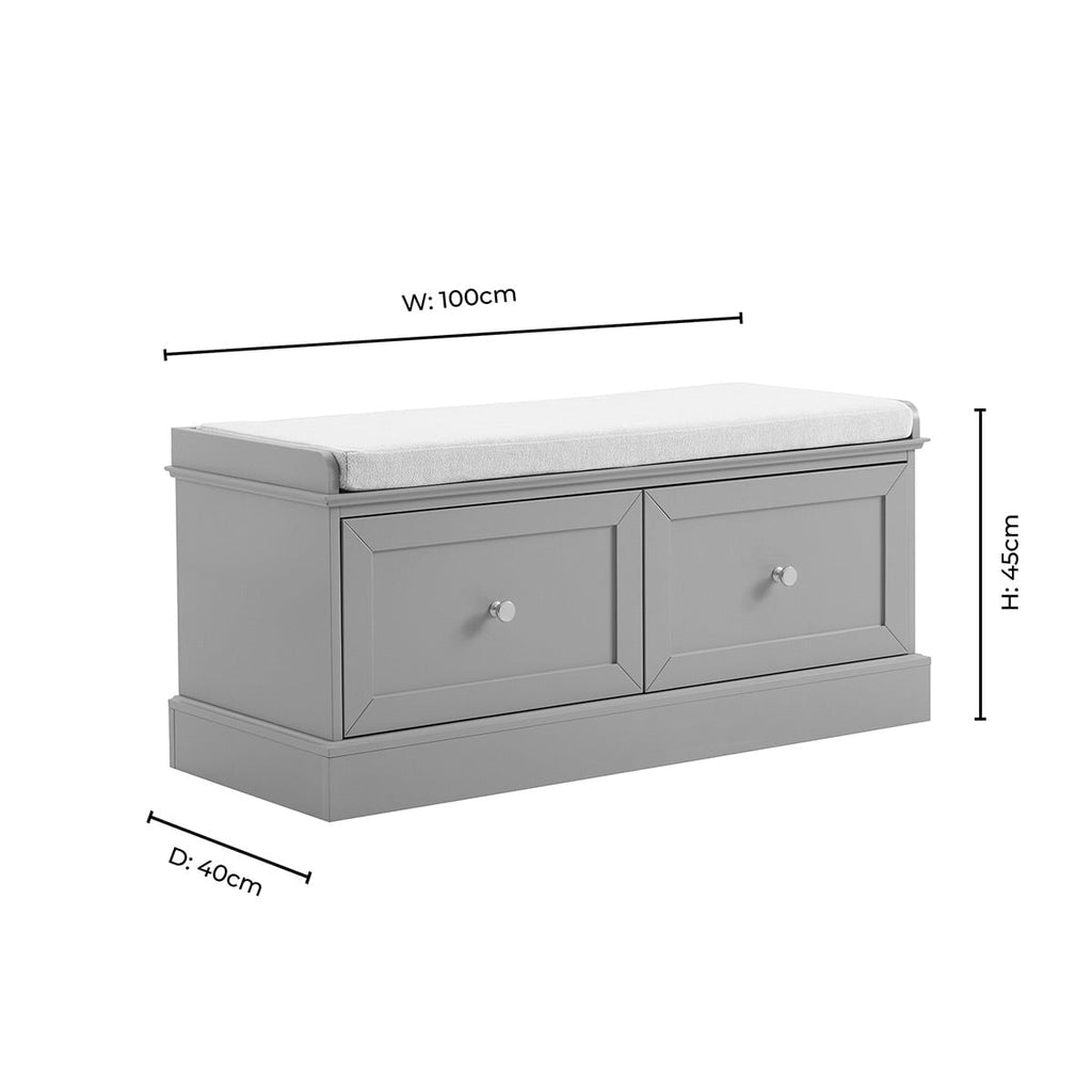 Ruby Seated Storage - Taupe
