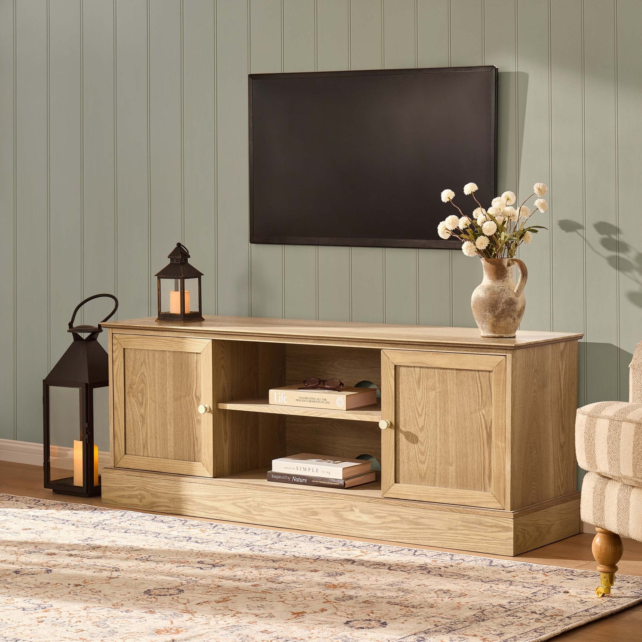 Ruby TV Unit for TVs up to 60" - Light Wood