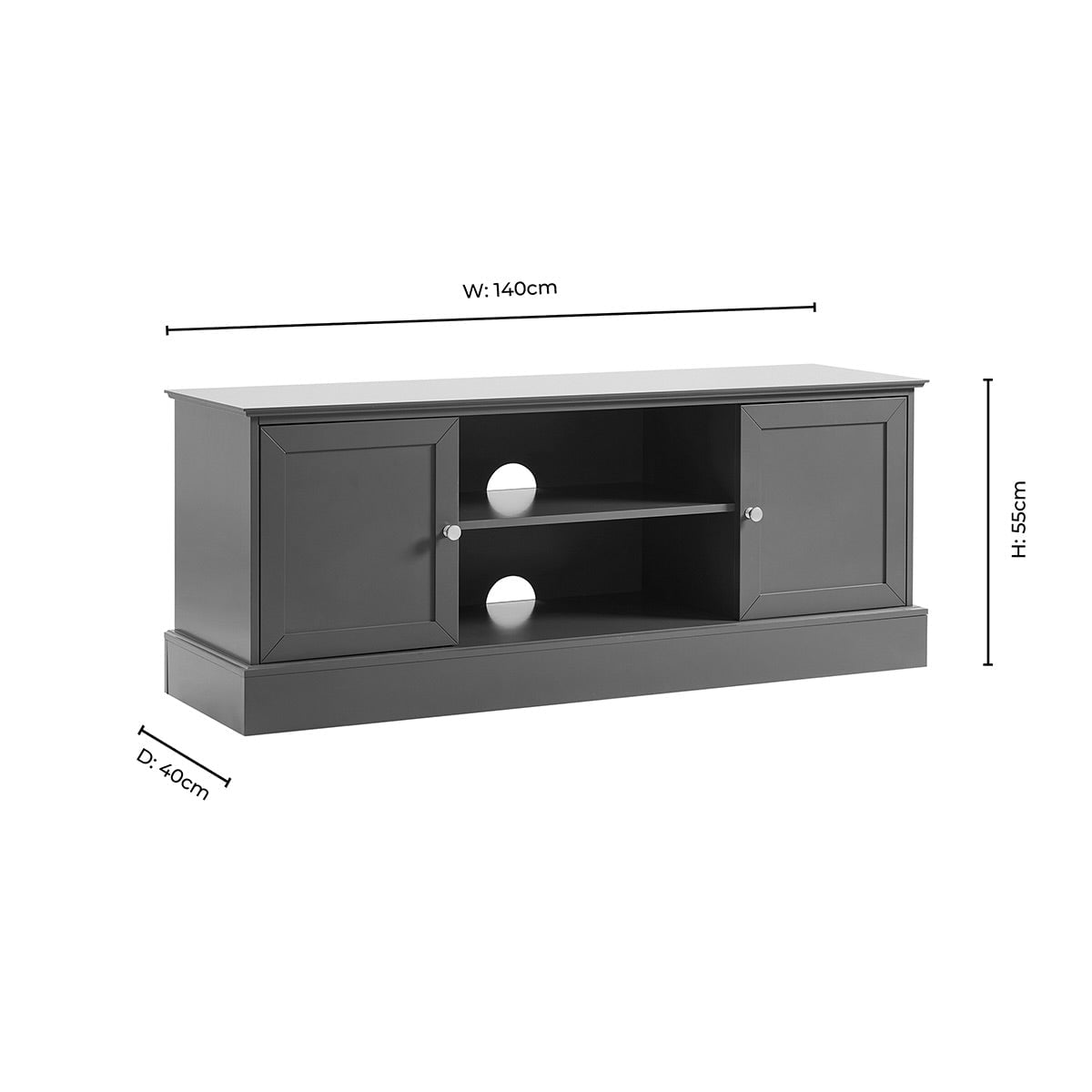 Ruby TV Unit for TVs up to 60"- Teal