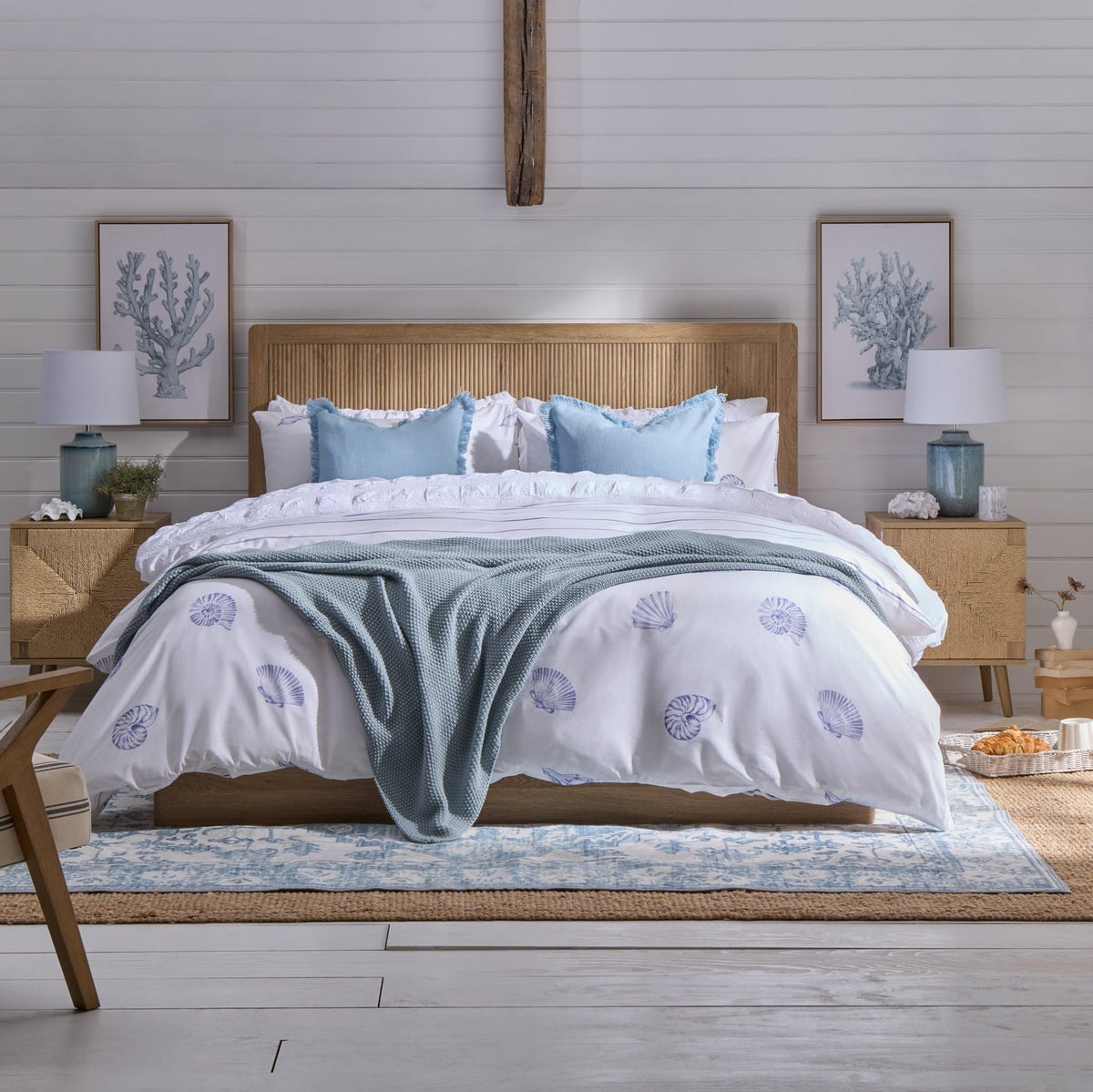 Hattie Ottoman Storage Bed - Light Wood