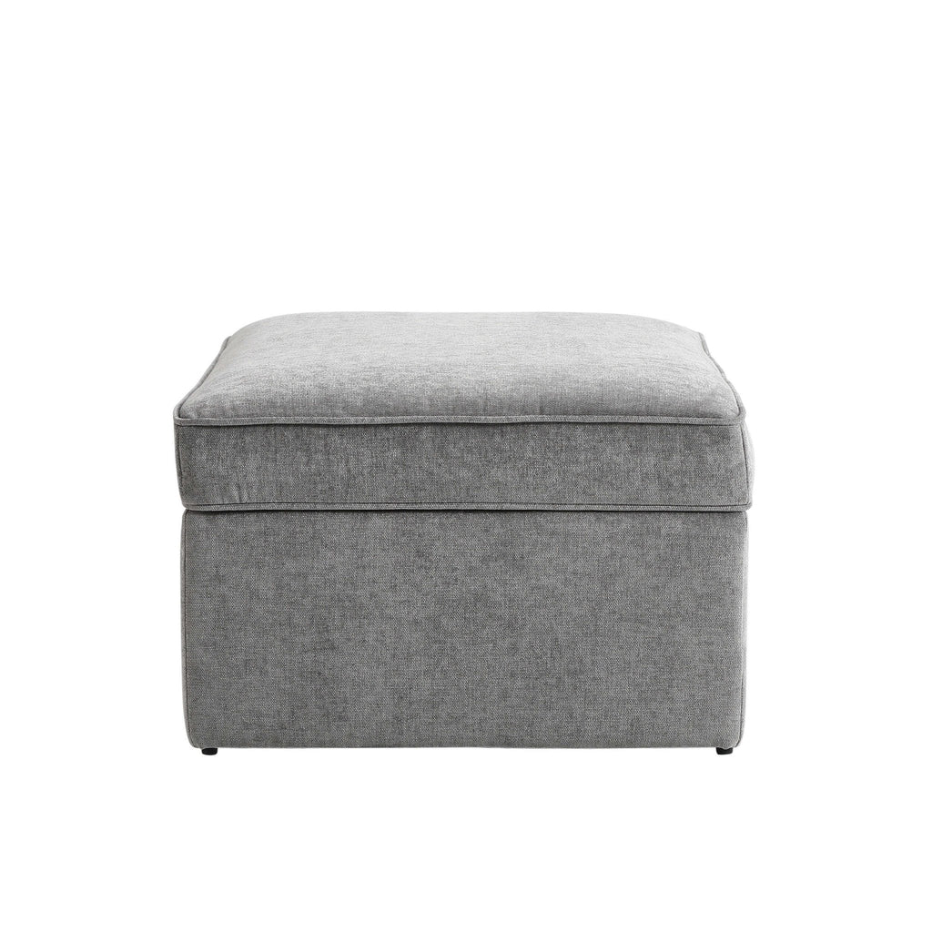 Soho Ottoman Storage Pouffe - Grey