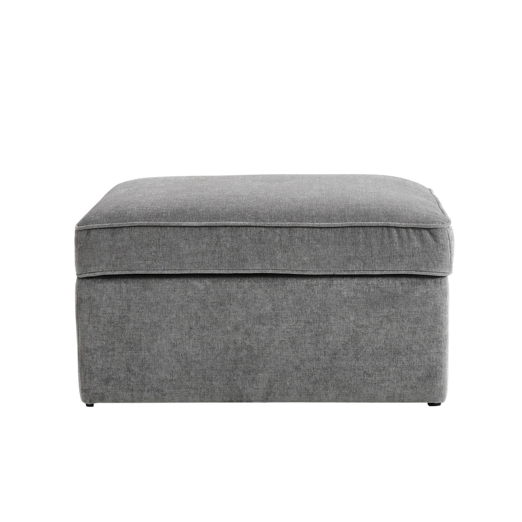 Soho Ottoman Storage Pouffe - Grey