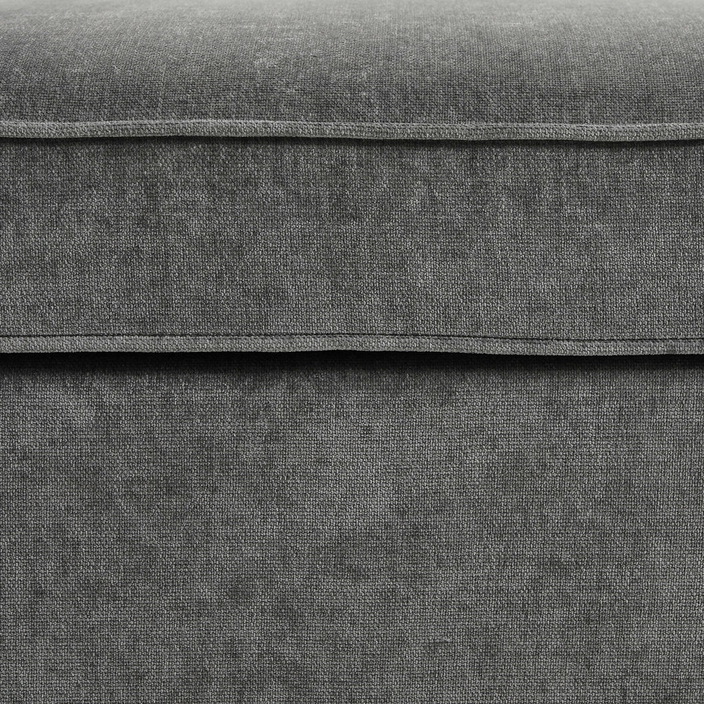 Soho Ottoman Storage Pouffe - Grey