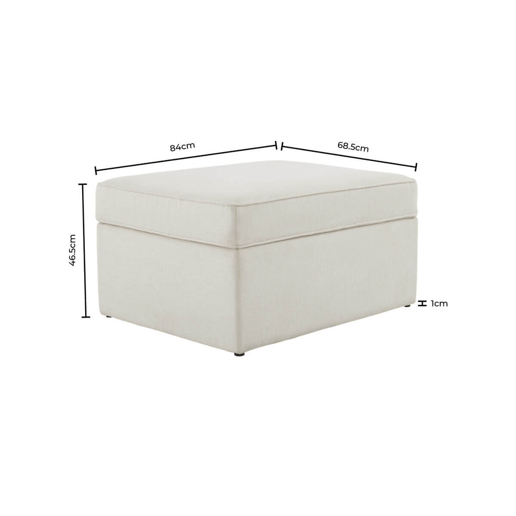 Soho Ottoman Storage Pouffe - Chenille Olive