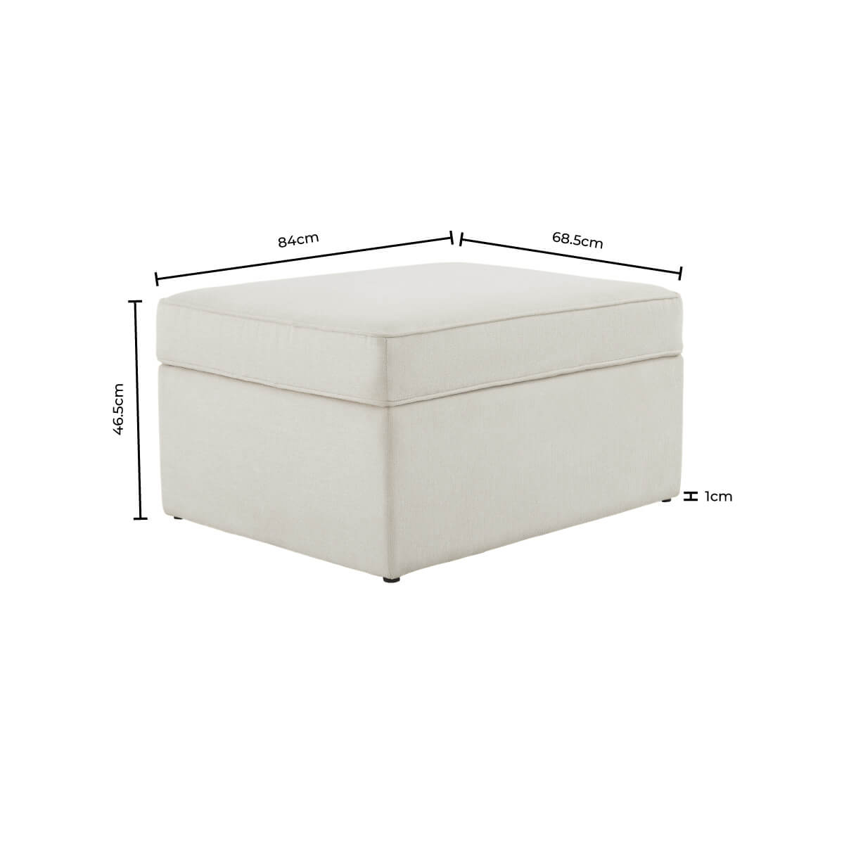 Soho Ottoman Storage Pouffe - Chenille Olive