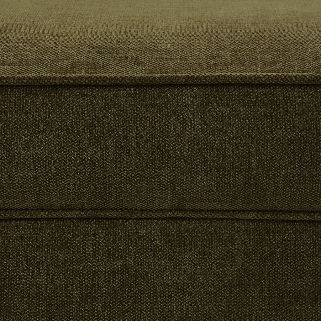 Soho Ottoman Storage Pouffe - Chenille Olive