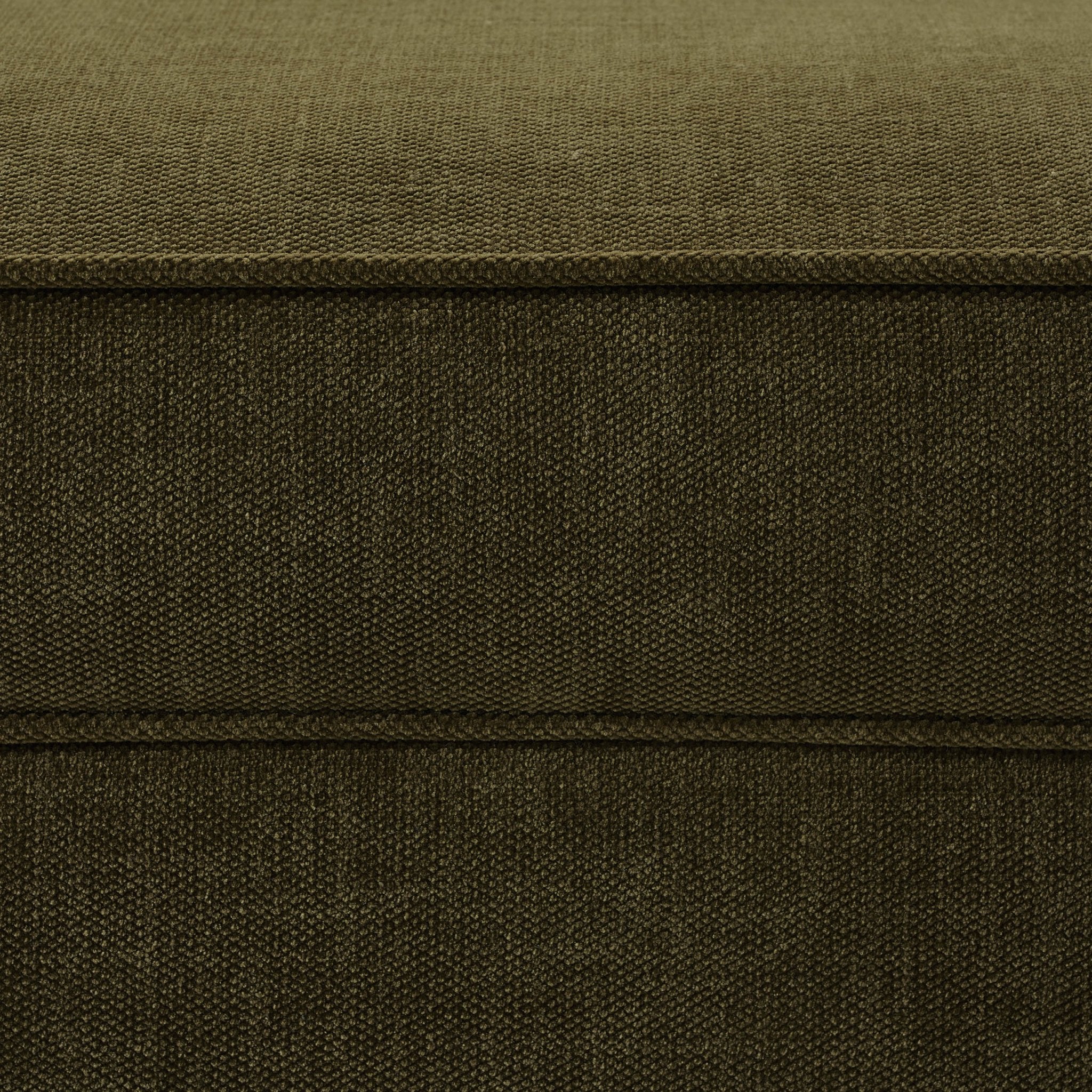 Soho Ottoman Storage Pouffe - Chenille Olive
