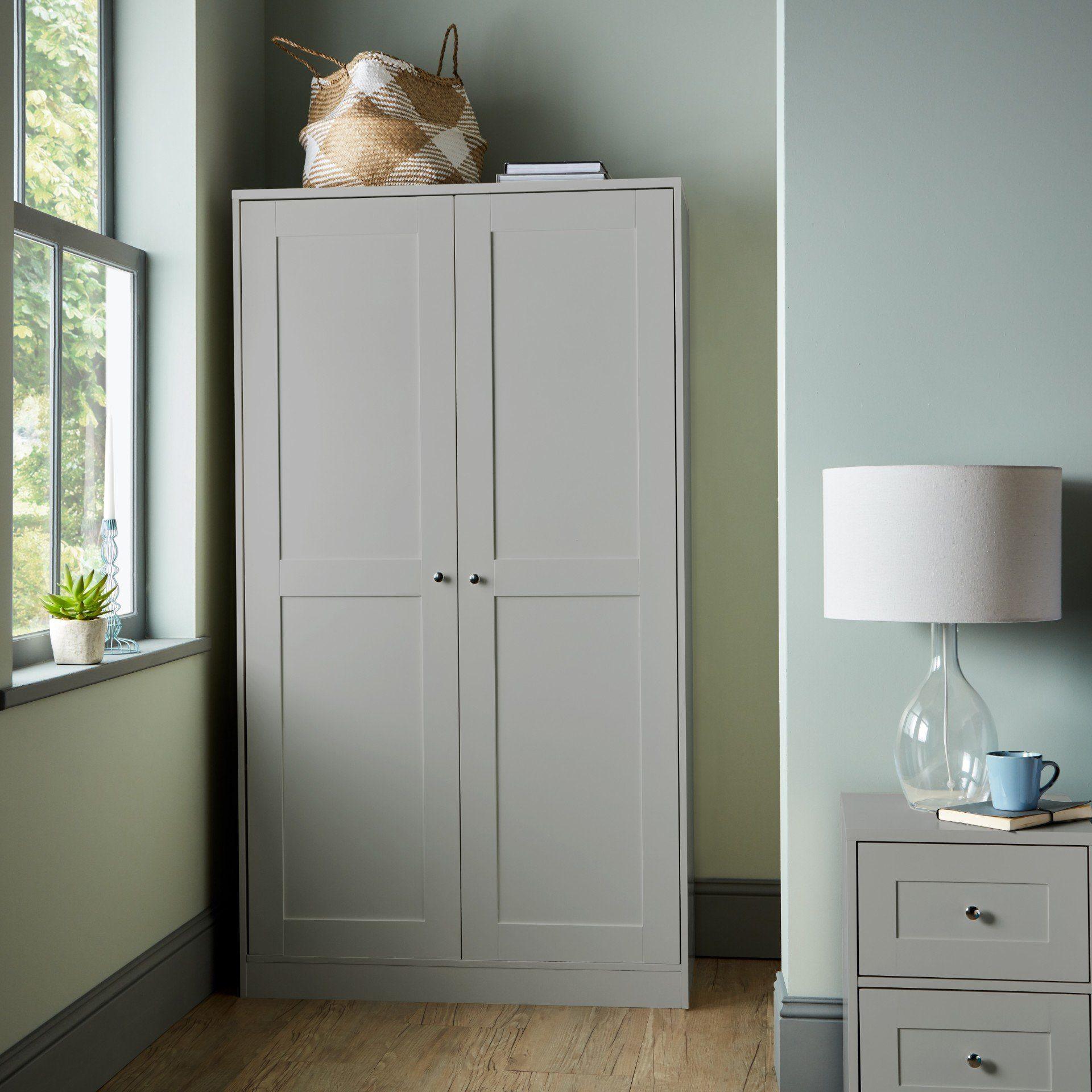Stevie Double Wardrobe - Grey