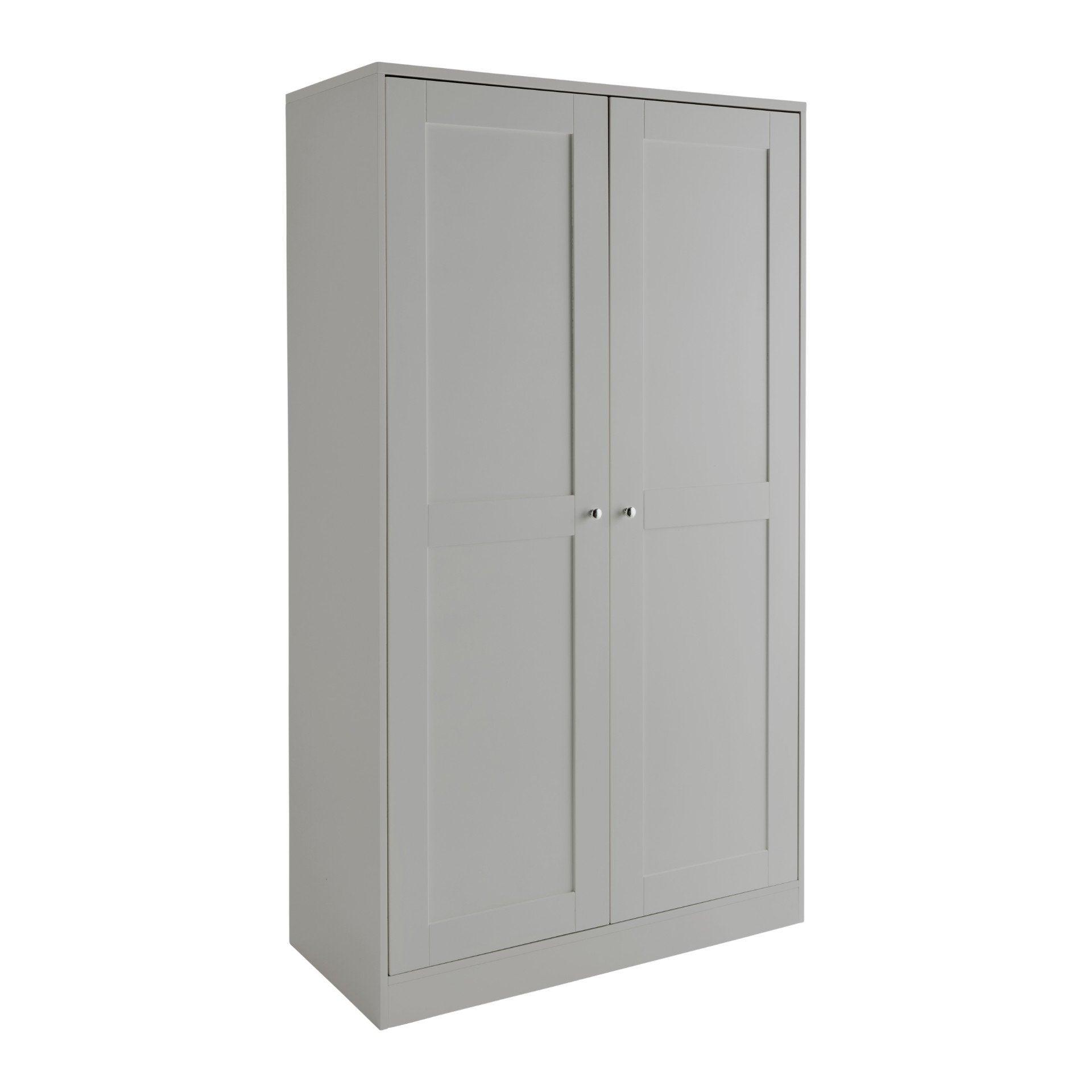 Stevie Double Wardrobe - Grey