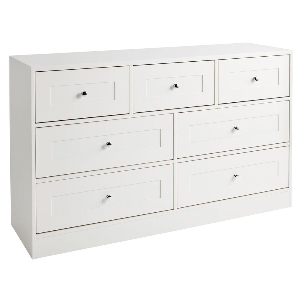 Stevie 7 Drawer Chest of Drawers - White