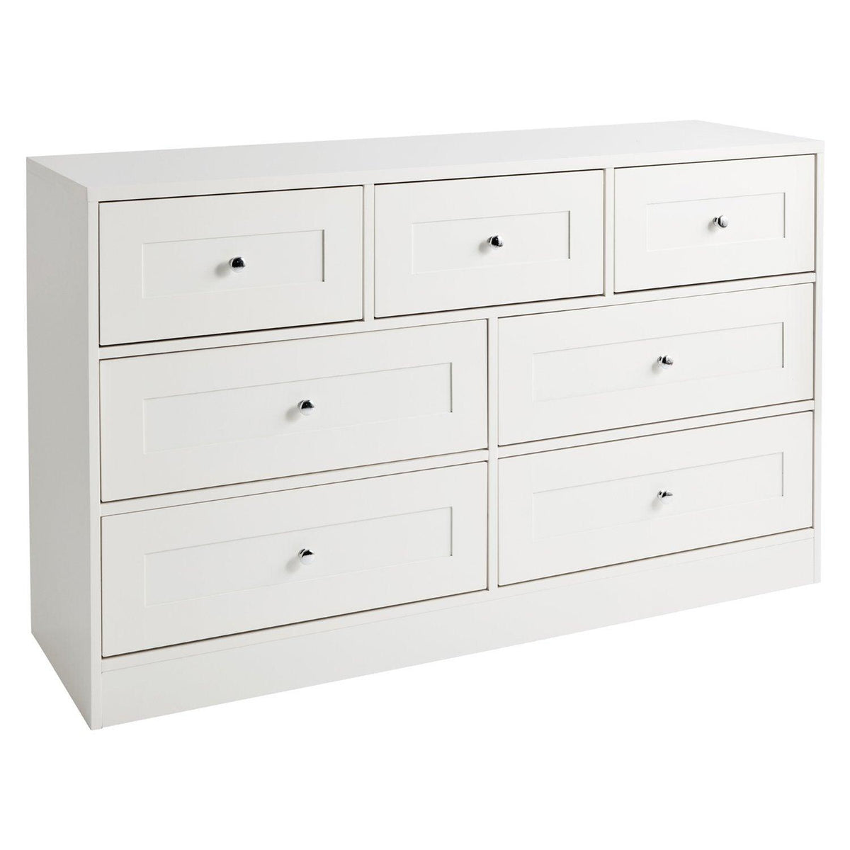 Stevie 7 Drawer Chest of Drawers - White