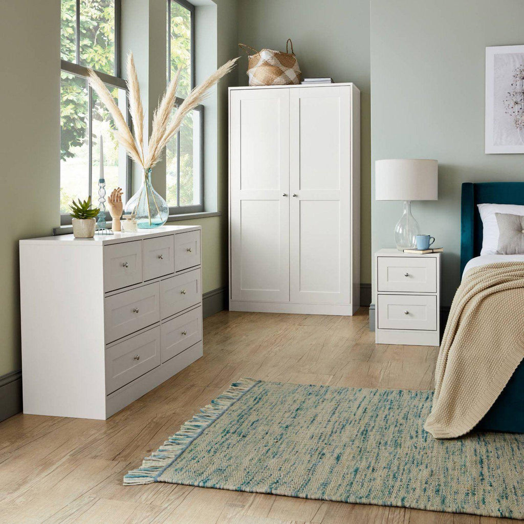 Stevie 7 Drawer Chest of Drawers - White
