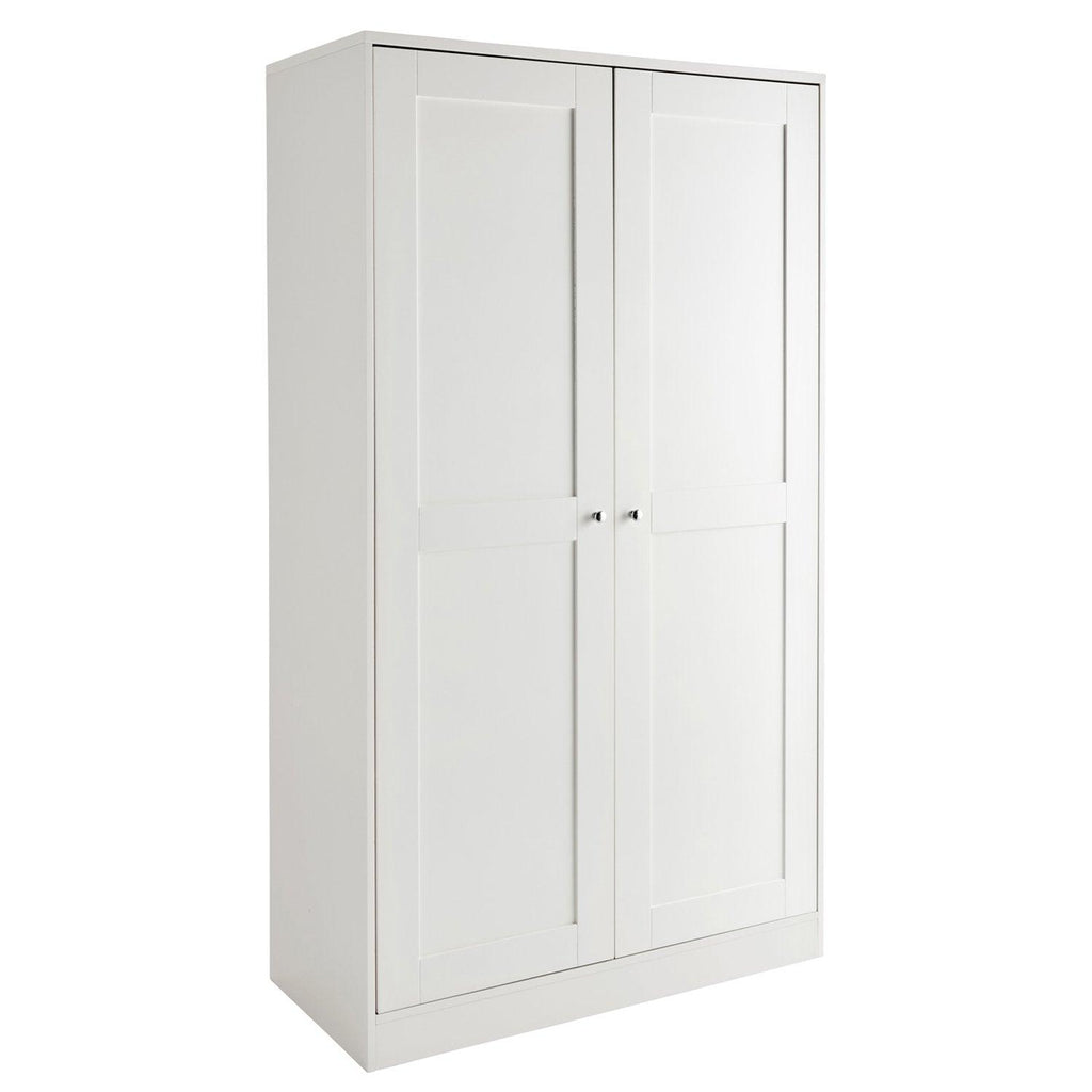 Stevie Double Wardrobe - White