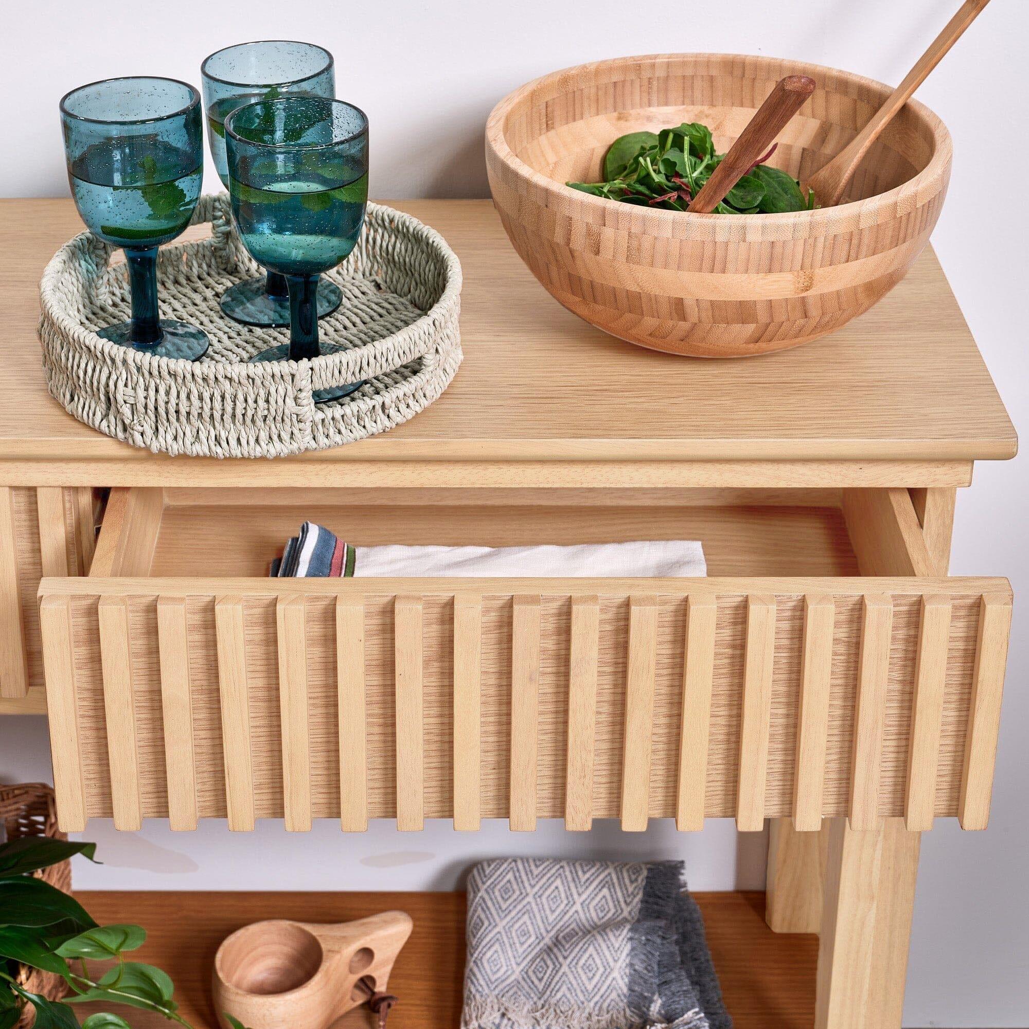 Willow Pale Oak Console Table
