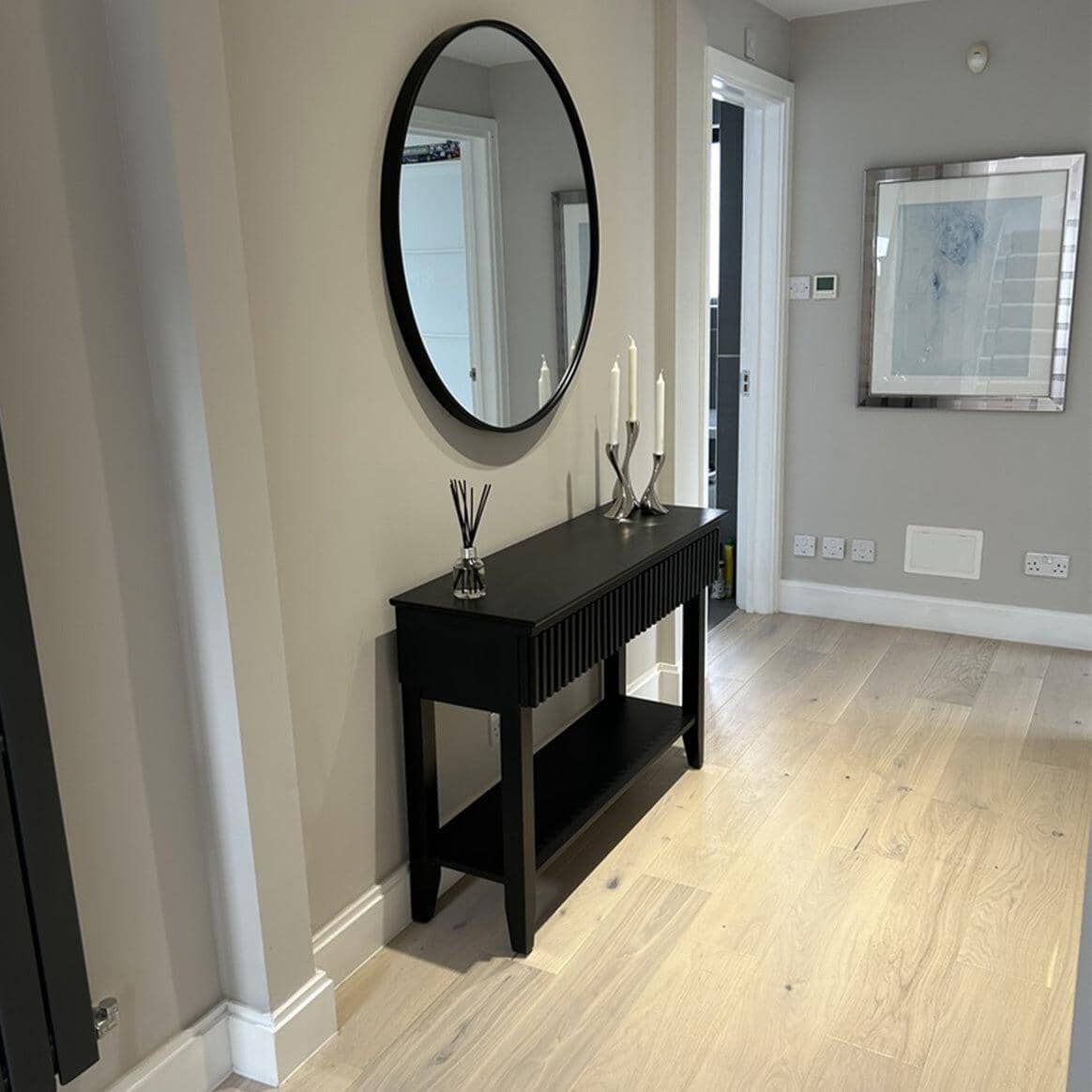 Willow Black Console Table