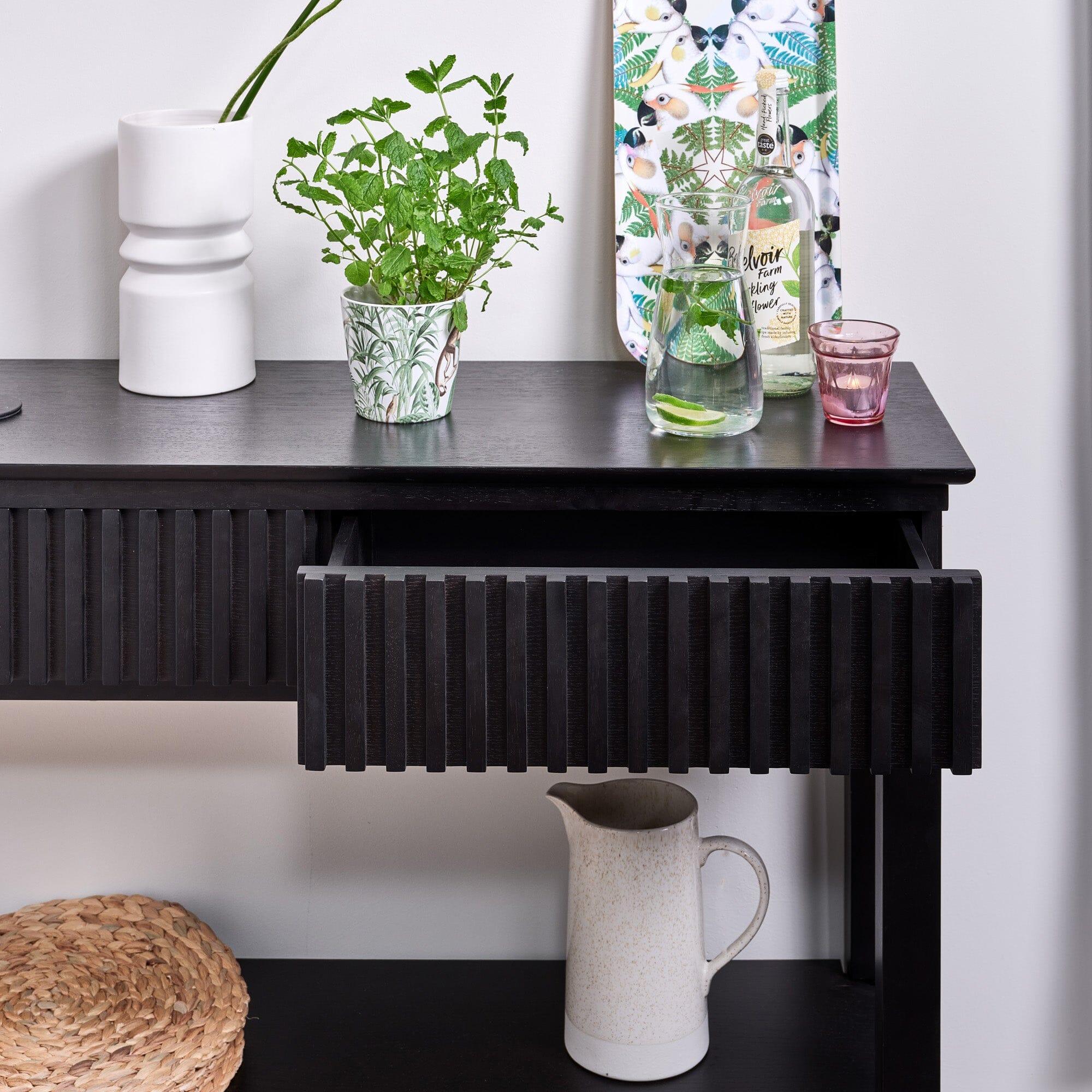 Willow Black Console Table