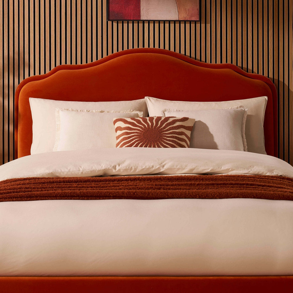 Wiltshire Ottoman Storage Bed - Bright Orange