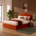 Wiltshire Ottoman Storage Bed - Bright Orange
