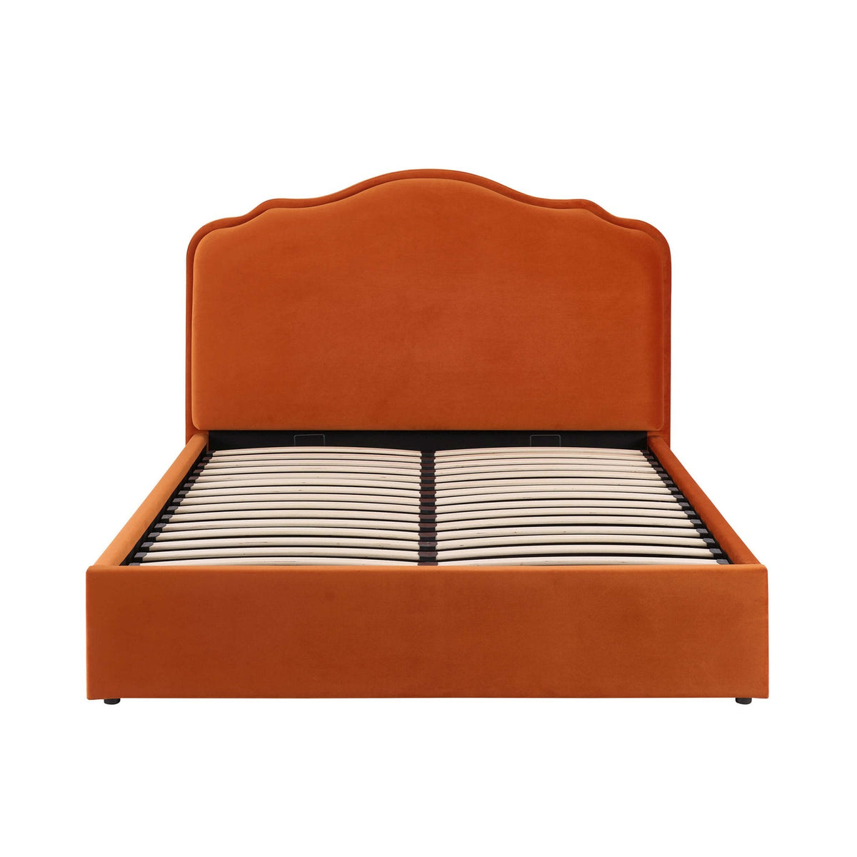 Wiltshire Ottoman Storage Bed - Bright Orange