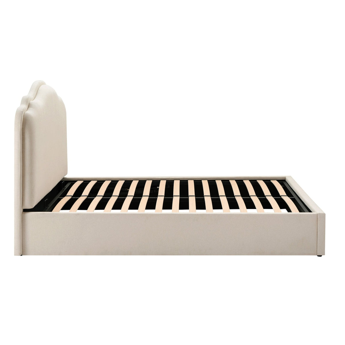 Wiltshire Ottoman Storage Bed - Cream Linen