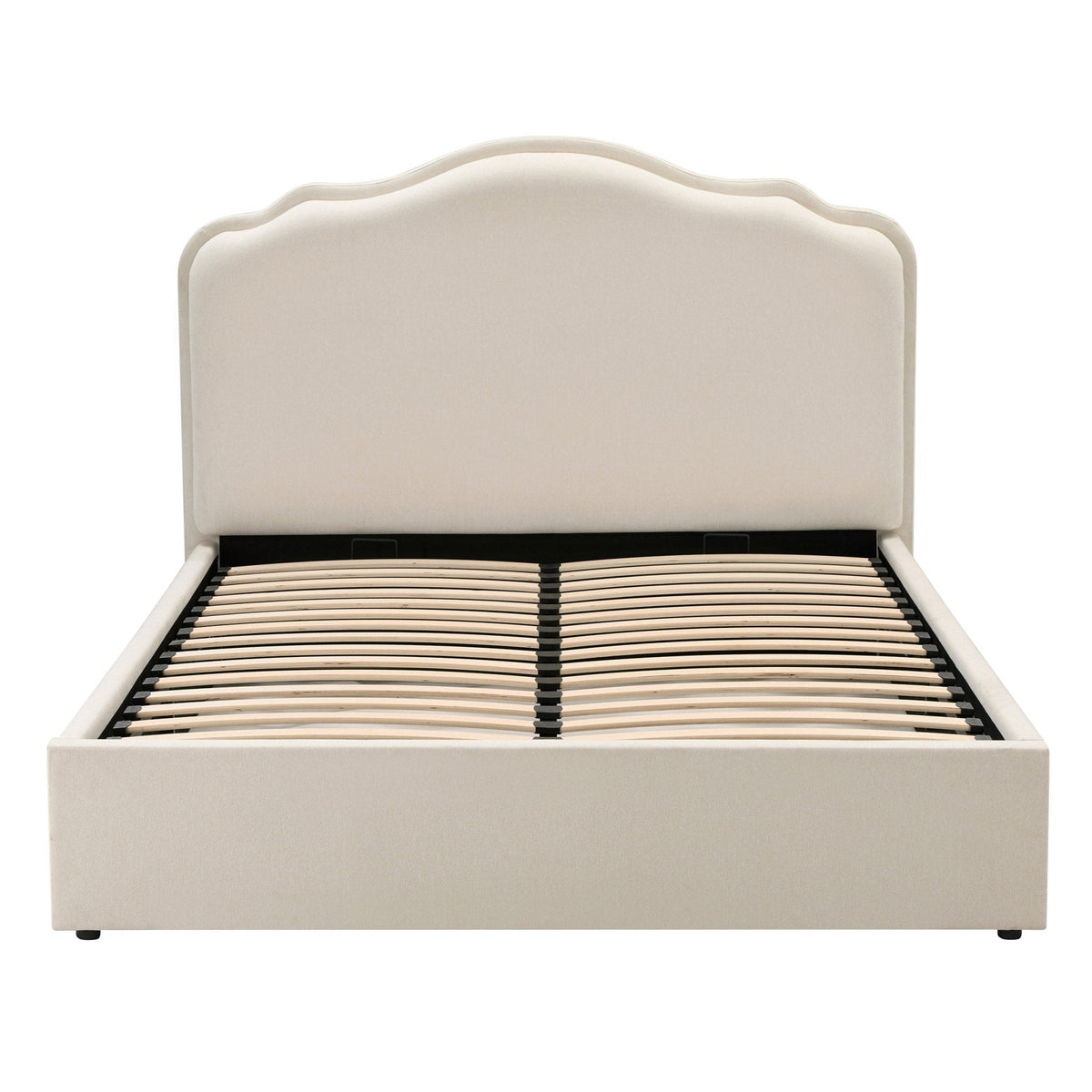 Wiltshire Ottoman Storage Bed - Cream Linen