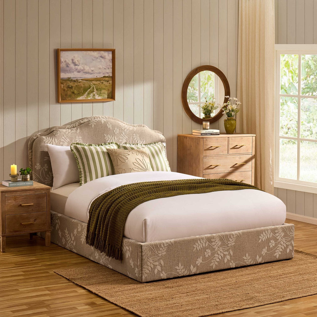 Wiltshire Ottoman Storage Bed - Jacquard Floral