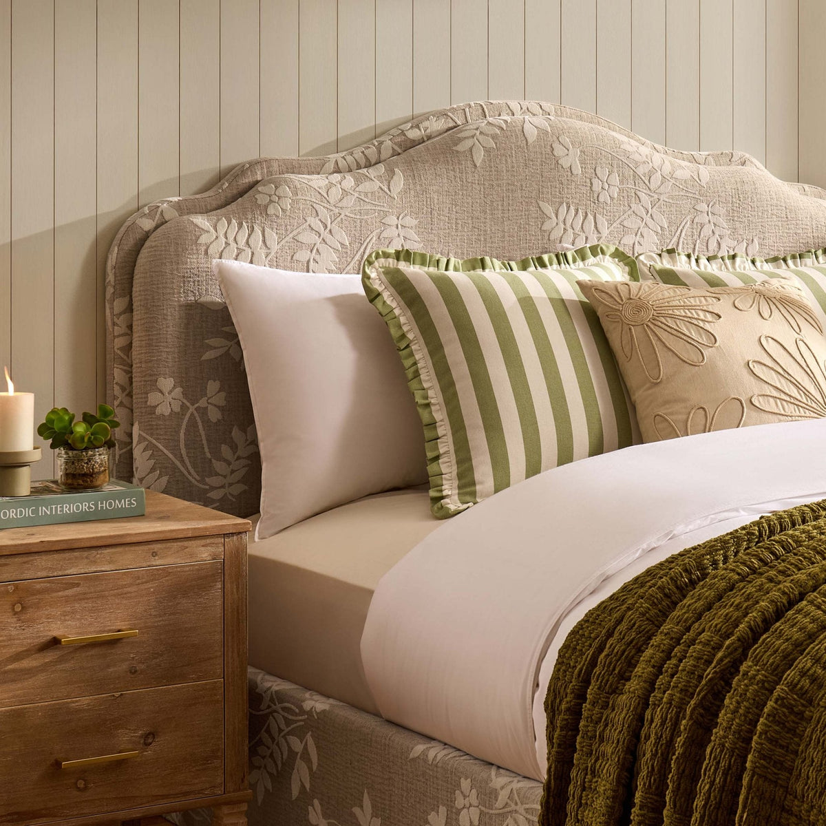 Wiltshire Ottoman Storage Bed - Jacquard Floral