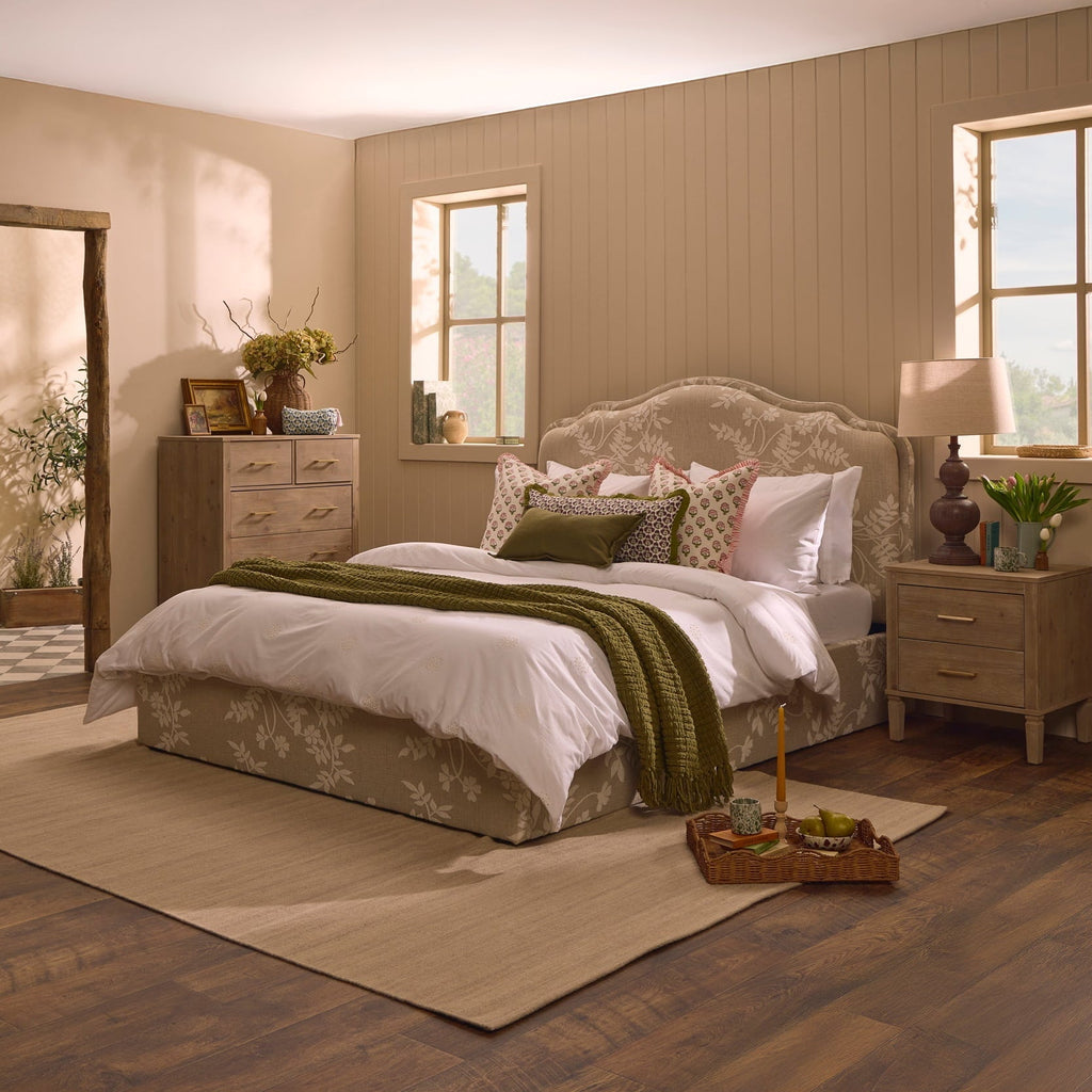 Wiltshire Ottoman Storage Bed - Jacquard Floral