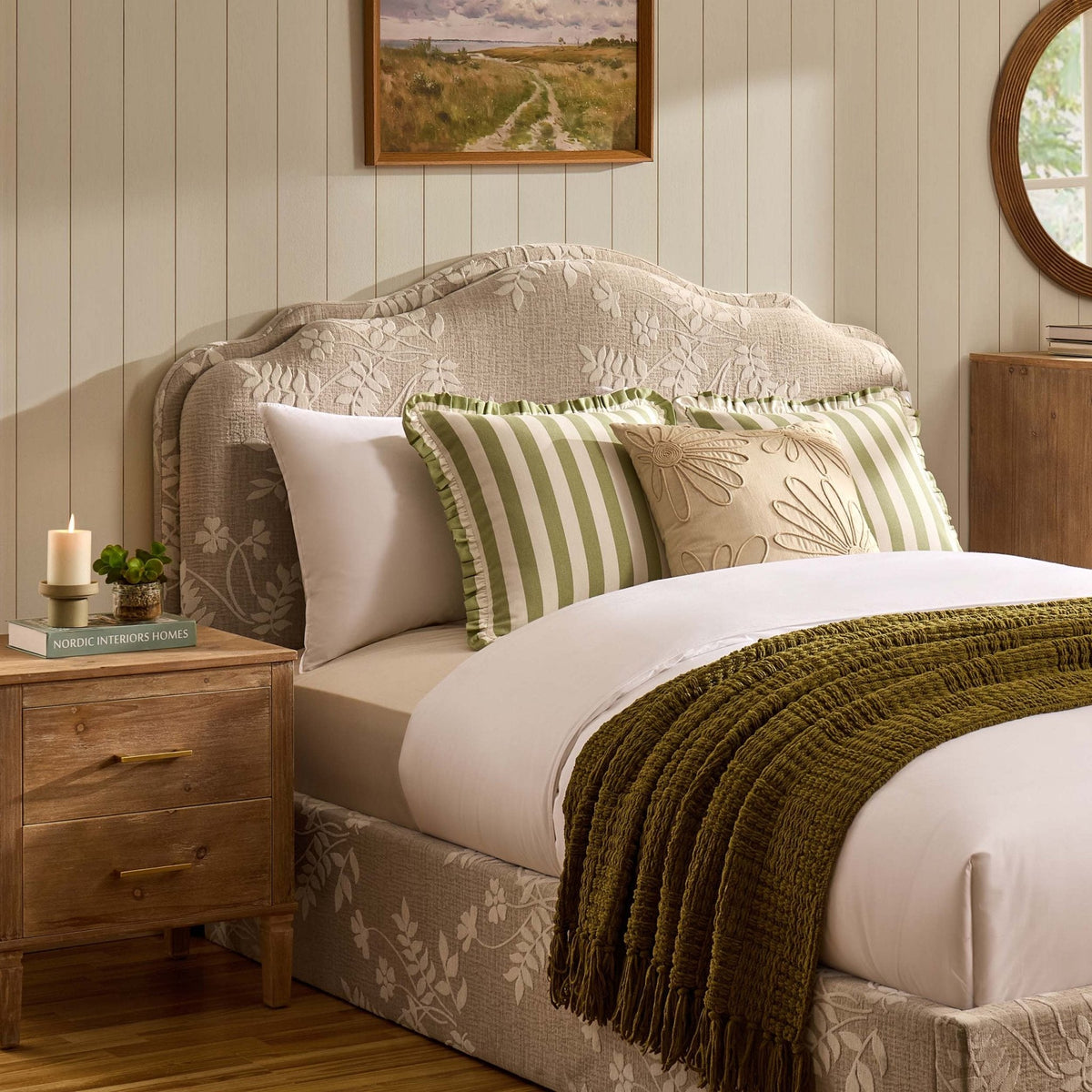 Wiltshire Ottoman Storage Bed - Jacquard Floral